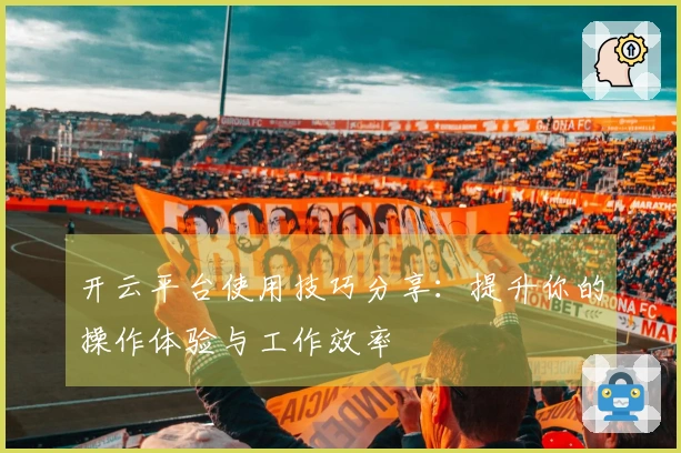 开云平台使用技巧分享：提升你的操作体验与工作效率